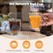 Double Wall Glass Coffee Mugs (4-Pack) - 12 Ounces Clear Glass Coffee Cups